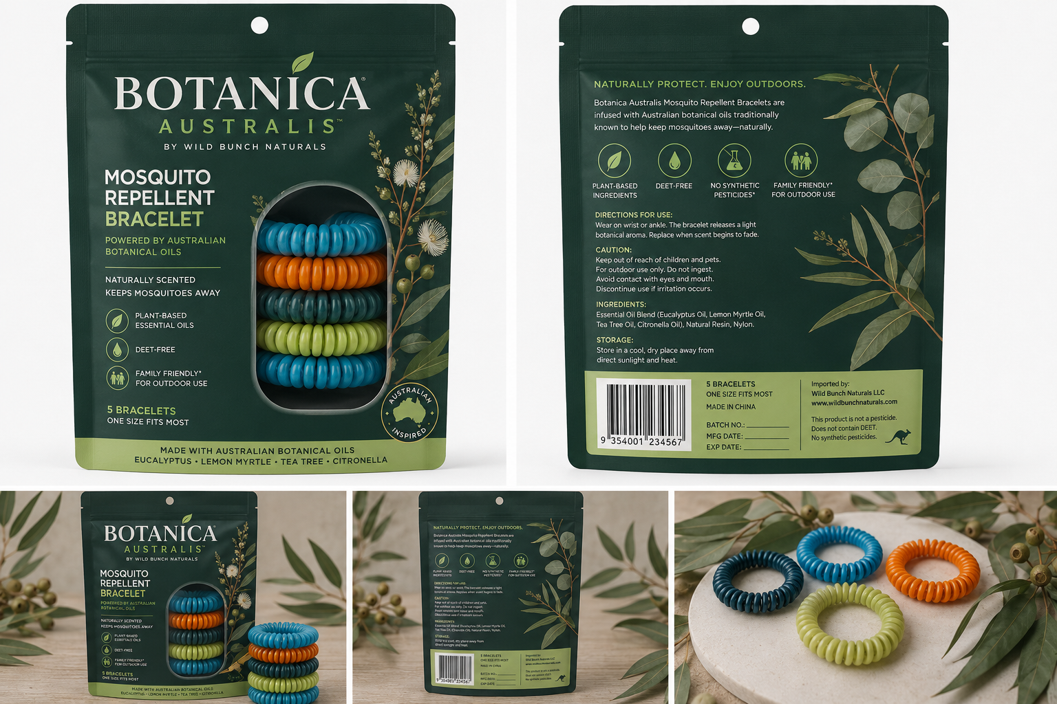 Botanica Australis mosquito repellent bracelets